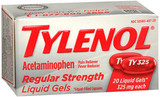 Tylenol Acetaminophen Regular Strength Liquid Gels - 20 ct