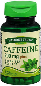 Nature's Truth Caffeine 200 mg Plus Green Tea Extract Tablets - 120 ct