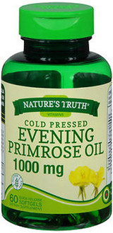Nature's Truth Cold Pressed Evening Primrose Oil 1000 mg Quick Release Softgels - 60 ct