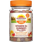 Sundown Naturals Vitamin D3 2000 IU per Serving Gummies - 90 ct