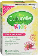 Culturelle Kids Probiotic Natural Busting Berry Flavor - 30 Chewable