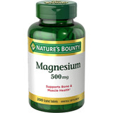 Nature's Bounty Magnesium 500 mg Maximum Strength - 200 Tablets