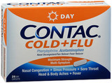 Contac Cold + Flu Caplets Day - 24 ct