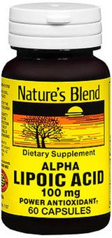 Nature's Blend Alpha Lipoic Acid 100 mg - 60 Capsules