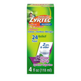 Zyrtec Children's 24 Allergy Syrup Grape - 4 oz