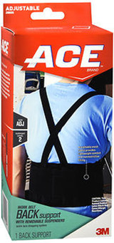 Ace Work Belt with Removal Suspenders One Size