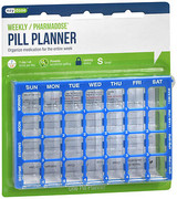 Ezy Dose Pharmadose Medication Organizer Four-A-Day Weekly #91340 - 1 Each