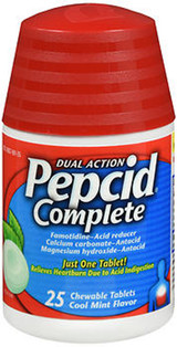 Pepcid Complete Tablets Cool Mint Flavor - 25 ct