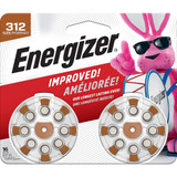 Energizer Hearing Aid Batteries 312 Long Tabs - 16 ct