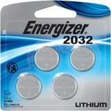 Energizer Zero Mercury 3 V cc Lithium Batteries 2032BP  - 4 ct