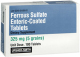 Ferrous Sulfate, Enteric Coated Tablets, 325mg - 100 Tablets