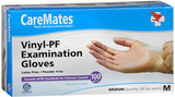 CareMates Vinyl-PF Examination Gloves Medium - 100 ct