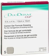 ConvaTec DuoDerm Control Gel Formula Dressings 4 in. x 4 in. 187660  - 5 each