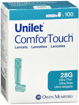 Unilet ComforTouch Ultra Thin Lancets 28 Gauge - 100 ct