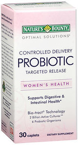 Nature's Bounty Optimal Solutions Controlled Delivery Probiotic Targeted Release - 30 Caplets