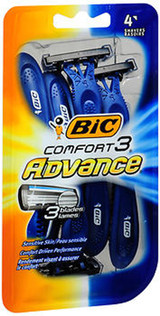 Bic Comfort 3 Advance Shavers for Men - 4 ct
