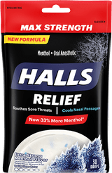 Halls Menthol Oral Anesthetic Drops  - 30 ct