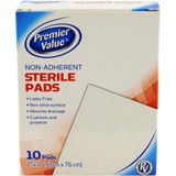 Premier Value Sterile Pads Nonadhere 2X3 - 10ct