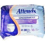 Attends Underwear Overnight Medium - 4 pks of 16