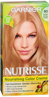 Garnier Nutrisse Haircolor - 80 Butternut (Medium Natural Blonde)