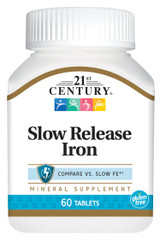 21st Century Slow Release Iron Tablets - 60 ct