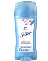 Secret Invisible Solid Anti-Perspirant Deodorant pH Balanced Powder Fresh - 2.6 oz