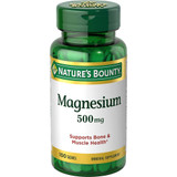 Nature's Bounty Magnesium 500 mg Maximum Strength - 100 Tablets