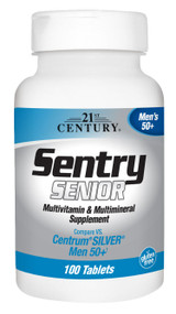21st Century Sentry Senior Multivitamin & Multimineral Supplement Men's 50+ Tablets - 100 Tablets