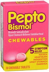 Pepto-Bismol Chewable Tablets Original - 30 ct