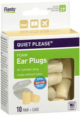 Flents Quiet Please Comfort Foam Ear Plugs - 10 pairs