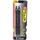 G2 Retractable Gel Ink Pen Bold Point, Black, 2Ct. - 1 Pkg