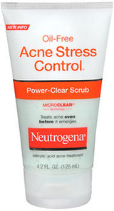 Neutrogena Oil-Free Acne Stress Control, Power-Clear Scrub -  4.2 oz