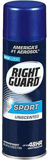 Right Guard Sport 3D Odor Defense Antiperspirant Deodorant Aerosol Unscented - 6 oz