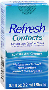 Refresh Contacts Contact Lens Comfort Moisture Drops - 0.4 oz