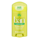 Ban Antiperspirant Deodorant Invisible Solid Unscented - 2.6 oz