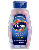 Tums Extra Strength 750 Chewable Tablets Assorted Berries - 96 ct