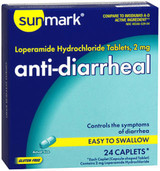 Sunmark Anti-Diarrheal Caplets - 24 ct