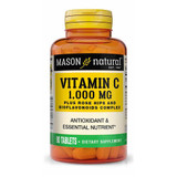 Mason Vitamins C 1000 mg Tablets Rose Hips/Lemon Bioflavonoids - 90ct