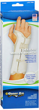 Sport Aid Deluxe Wrist Brace Large Right - 1 ea.