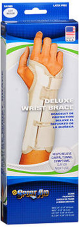 Sport Aid Deluxe Wrist Brace Medium Left  - 1 ea.