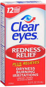 Clear Eyes Redness Relief Lubricant Eye Drops - 0.5 fl oz