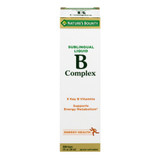 Nature's Bounty Sublingual Liquid B Complex with B-12 - 2 oz