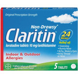 Claritin 24 Hour Indoor & Outdoor Allergy Tablets - 5 ct