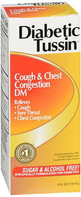 Diabetic Tussin DM Cough Suppressant/Expectorant - 4 oz