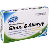 Premier Value Sinus & Allergy Tabs - 24ct