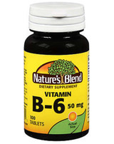 Nature's Blend Vitamin B6 50 mg Tablets - 100 ct