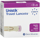 Unistik 3 Gentle Safety Lancets 30 G - 25 lancets