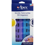 Apex Twice-A-Day Weekly Pill Organizer - 1 each