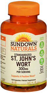 Sundown Naturals St. John's Wort 300 mg Capsules - 150 ct