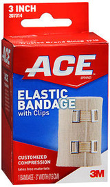 Ace Elastic Bandage with Clips 3 Inch